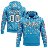Custom Stitched Panther Blue White Red-Black 3D Pattern Design Baseball Game Day Carolina Inspired Sports Pullover Sweatshirt Hoodie