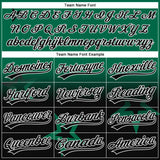 Custom Stitched Kelly Green Black-White 3D Gradient Style Twinkle Star Sports Pullover Sweatshirt Hoodie