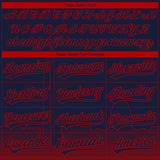 Custom Stitched Navy Red 3D Gradient Fashion Washington City Edition Sports Pullover Sweatshirt Hoodie
