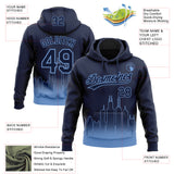 Custom Stitched Navy Light Blue 3D Gradient Fashion Chicago City Edition Sports Pullover Sweatshirt Hoodie
