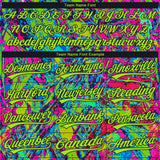 Custom Stitched Graffiti Pattern Neon Green-Black 3D Abstract Splatter Sports Pullover Sweatshirt Hoodie