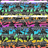 Custom Stitched Graffiti Pattern Black-White 3D Abstract Geometric Sports Pullover Sweatshirt Hoodie