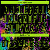 Custom Stitched Black Neon Green 3D Pattern Design Abstract Neon Street Style Sports Pullover Sweatshirt Hoodie