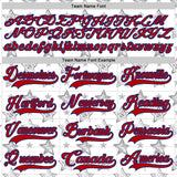 Custom White Red-Royal American Flag Hockey Lace Neck Jersey