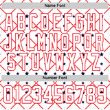 Custom White Navy-Fire Red American Flag Hockey Lace Neck Jersey