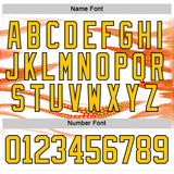 Custom White Yellow-Black 3D Pattern Design Foodie Funny Pizza Hockey Lace Neck Jersey