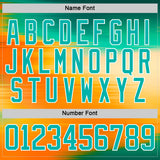Custom Green Aqua Yellow-White 3D Pattern Design Foodie Funny Hamberger Hockey Lace Neck Jersey