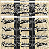 Custom Black Cream-White 3D Pattern Design Stripe Hockey Lace Neck Jersey
