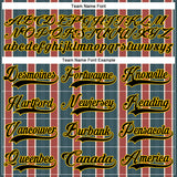 Custom Green Black Red Yellow-White 3D Pattern Design Stripe Hockey Lace Neck Jersey