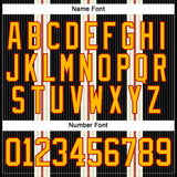 Custom Black Gold Cream-Red 3D Pattern Design Stripe Hockey Lace Neck Jersey