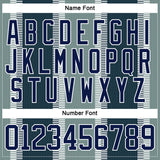Custom Green Navy Black-White 3D Pattern Design Stripe Hockey Lace Neck Jersey