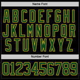 Custom White Green Black-Yellow 3D Abstract Pattern Graphic Cyber Mecha E-sport Hockey Lace Neck Jersey