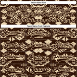 Custom Brown City Cream 3D Pattern Tribal Indigenous Grunge Geometric Splash Hockey Lace Neck Jersey