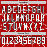 Custom Red White-Black 3D Pattern Abstract Detroit Inspired Line Hockey Lace Neck Jersey
