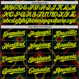 Custom Black Gold Grass Green-Red 3D Pattern Design Black History Month Africa Tribal Authentic Baseball Jersey