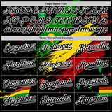 Custom Black Green Yellow Red-White 3D Pattern Design Black History Month Africa Tribal Authentic Baseball Jersey