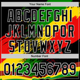 Custom Black Green Yellow Red-White 3D Pattern Design Black History Month Africa Tribal Authentic Baseball Jersey