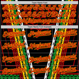 Custom Black Red Gold-Green 3D Pattern Design Black History Month Africa Tribal Authentic Baseball Jersey