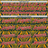 Custom Black Red Yellow Green-White 3D Pattern Design Black History Month African Ethnicity Style Authentic Baseball Jersey