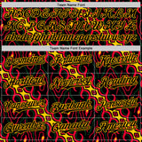 Custom Black Red Gold-Green 3D Pattern Design Black History Month Abstract Authentic Baseball Jersey
