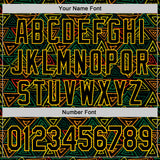 Custom Black Red Green-Yellow 3D Pattern Design Black History Month African Ethnicity Style Abstract Geometric Authentic Baseball Jersey