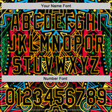 Custom Black Green Yellow Red-Blue 3D Pattern Design Black History Month African Ethnicity Style Abstract Geometric Authentic Baseball Jersey