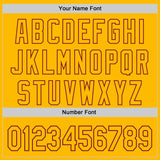 Custom Gold Crimson-Black 3D Pattern Design Black History Month Authentic Baseball Jersey