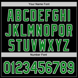 Custom Black Grass Green Red Yellow-White 3D Pattern Design Black History Month African Ethnicity Style Authentic Baseball Jersey