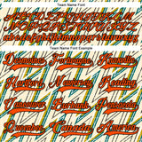 Custom Cream Orange Green Yellow-Black 3D Pattern Lightning Hockey Lace Neck Jersey