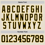 Custom Cream Black Yellow Red-Blue 3D Pattern Plaid Hockey Jersey