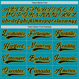 Custom Teal Black Yellow Gray-White 3D Pattern Plaid Hockey Jersey