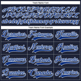 Custom Navy Royal Red-White 3D Pattern Round Hockey Jersey