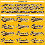 Custom Gold Brown Purple Navy-White 3D Pattern Plaid Hockey Jersey