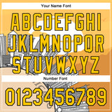 Custom Yellow Black-White Chicago Illinois Cityscape Landmark City Symbol Authentic Baseball Jersey