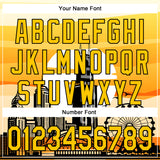 Custom Yellow Black-White Chicago Illinois Cityscape Landmark City Symbol Authentic Baseball Jersey