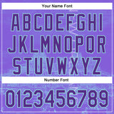 Custom Purple Ice Blue New Orleans Louisiana Mississippi River Bridge Cityscape City Symbol Authentic Baseball Jersey