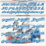 Custom Gray Blue-White San Antonio Texas Mission San Jose Landmark City Symbol Authentic Baseball Jersey