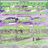 Custom Green Aurora Green Purple Gray-White New Orleans Louisiana Cityscape Landmark City Symbol Authentic Baseball Jersey