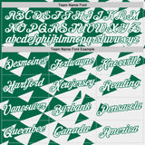 Custom White Kelly Green-Fire Red Mexico Performance T-Shirt