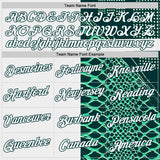 Custom Green White-Fire Red Mexico Snake Python Print Performance T-Shirt