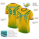 Custom Yellow Green White-Black South Africa Performance T-Shirt