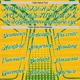 Custom Yellow Green White-Black South Africa Performance T-Shirt