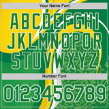 Custom Yellow Green White-Black South Africa Performance T-Shirt