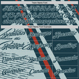 Custom Blue Navy-Red USA Performance T-Shirt