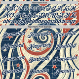 Custom Cream Blue Red-White American Star Performance T-Shirt
