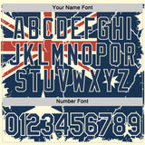 Custom Blue Navy Red-White Australian Flag Southern Cross Performance T-Shirt