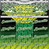 Custom Green Yellow Black-White Australian Performance T-Shirt