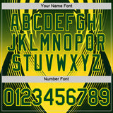 Custom Yellow Green Light Yellow-Black Australian Performance T-Shirt