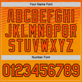 Custom Orange Black Netherlands Line Performance T-Shirt