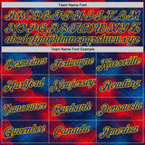 Custom Navy US Navy Blue Red-Gold Netherlands Abstract Pattern Performance T-Shirt